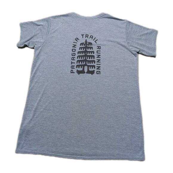 Patagonia Women’s XL Trail Running T-Shirt Blue Capilene Cool Daily Performance - Picture 5 of 12